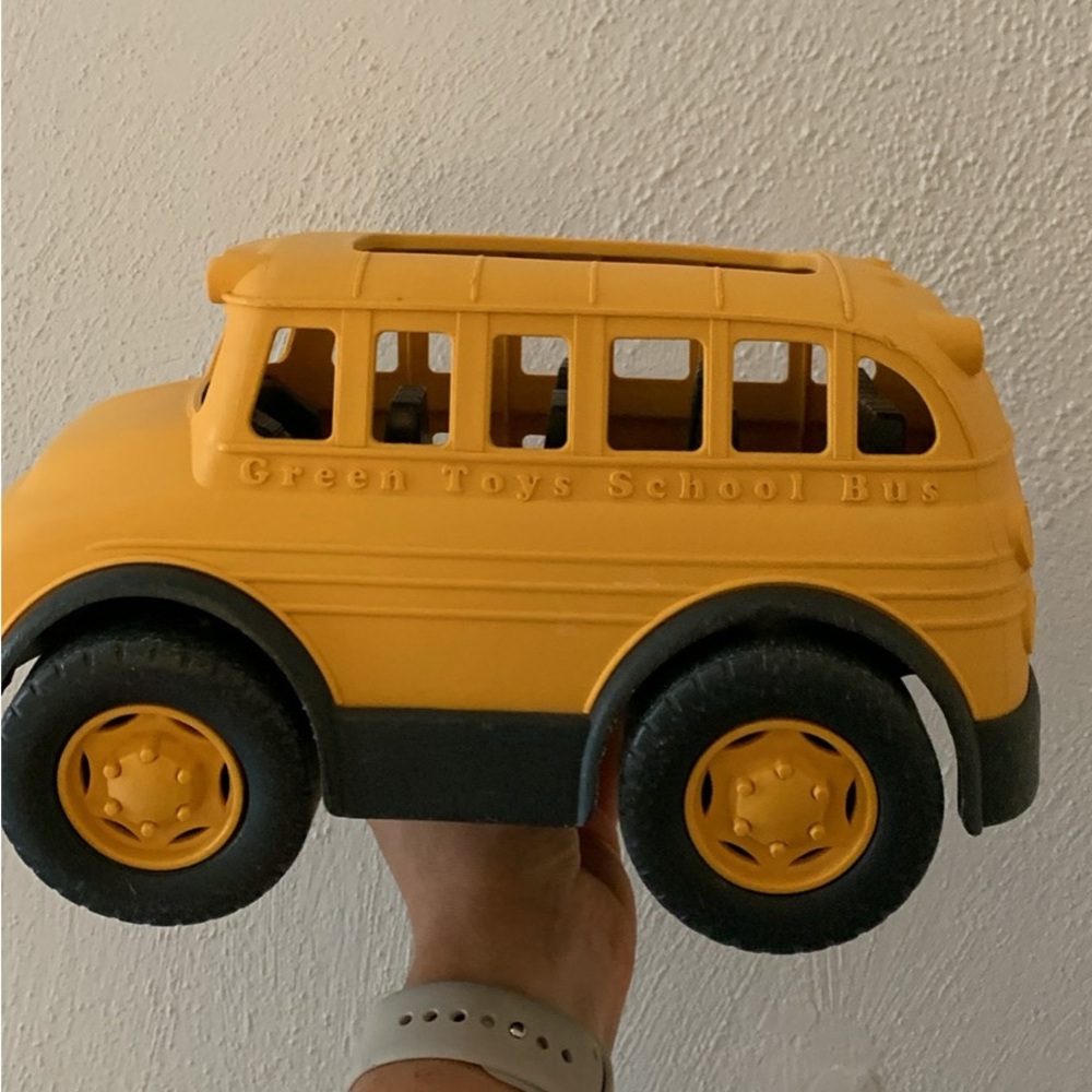 Green toys school bus toy